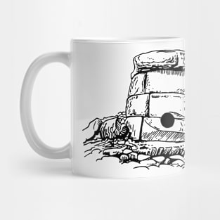 Vintage rock for women hand drawn old rocks for men Mug